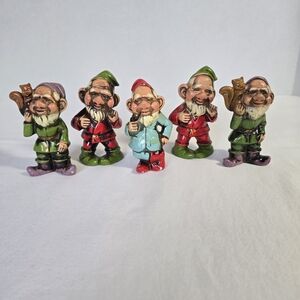 Colorful Gnome Figurines Set